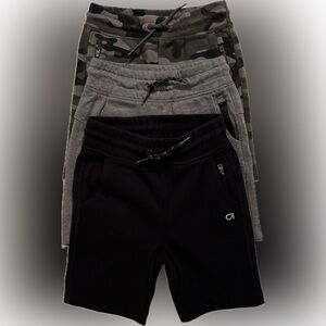 Boys GAP Black, Camo & Gray Shorts with Elastic Waistband